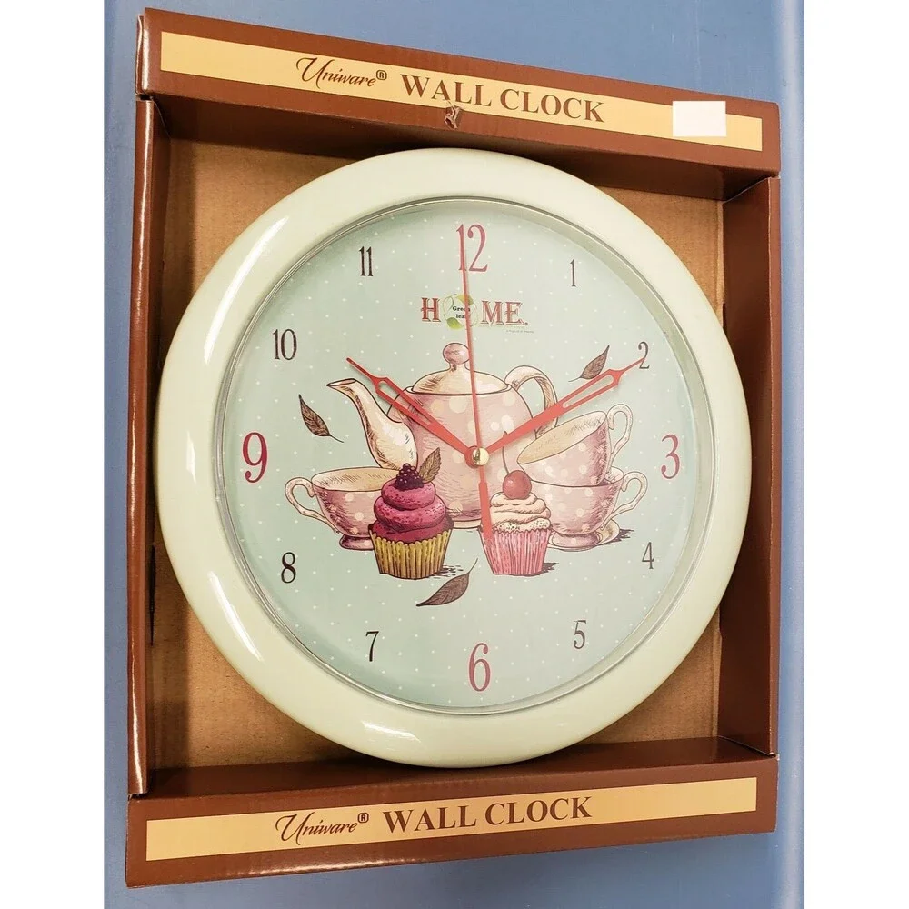 Plastic Round Deco Wall Clock (9.6